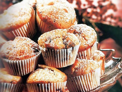 MUFFINS DE BANANAS AO CHOCOLATE