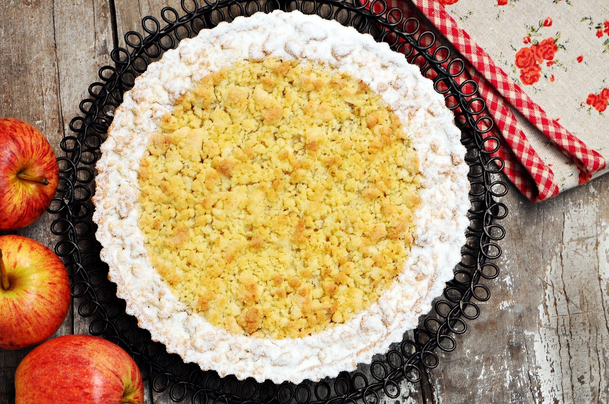 TORTA CROCANTE DE MAÇÃS