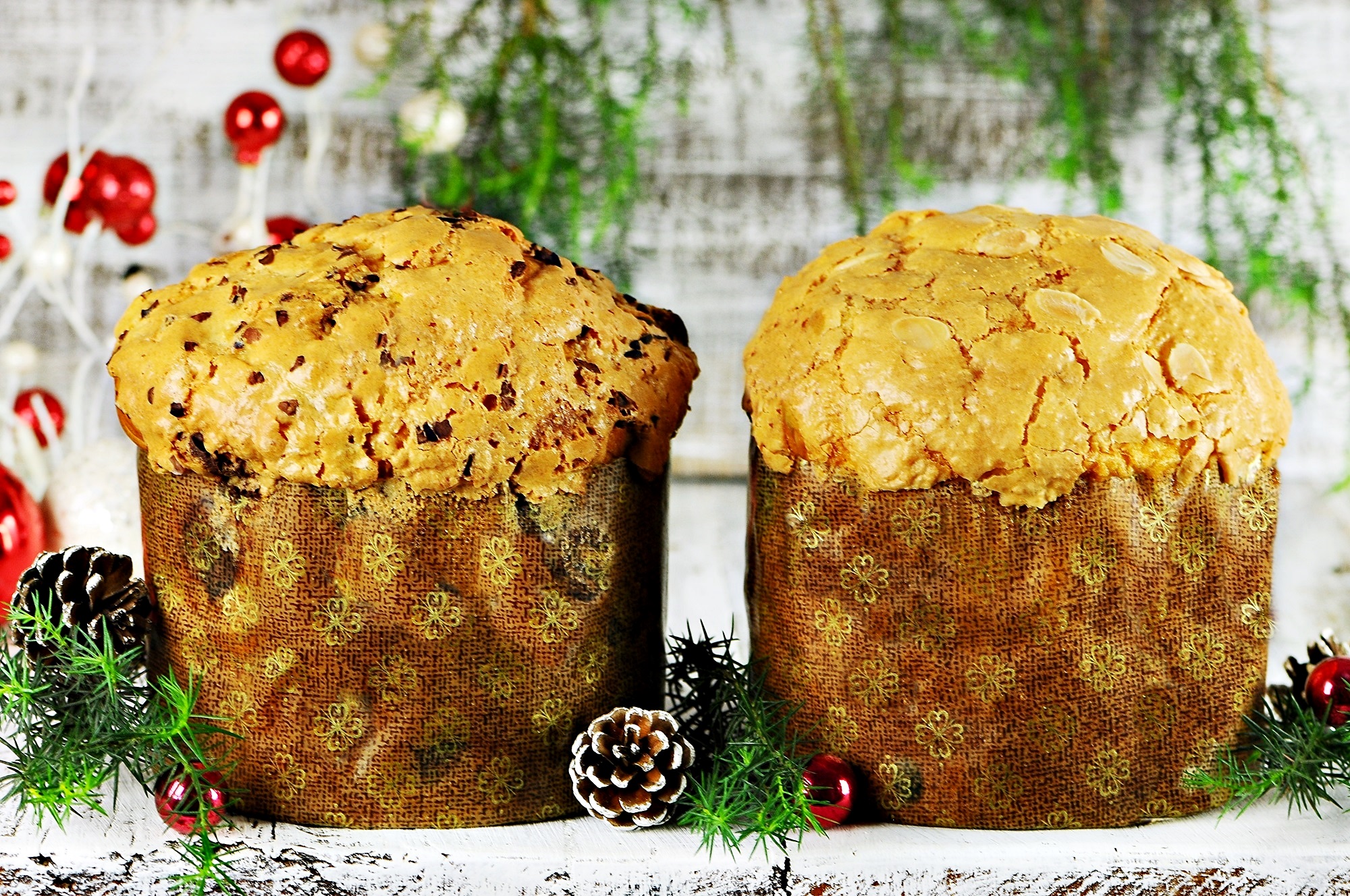 PANETONE DE FRUTAS E CHOCOTONE/ COM COBERTURA
