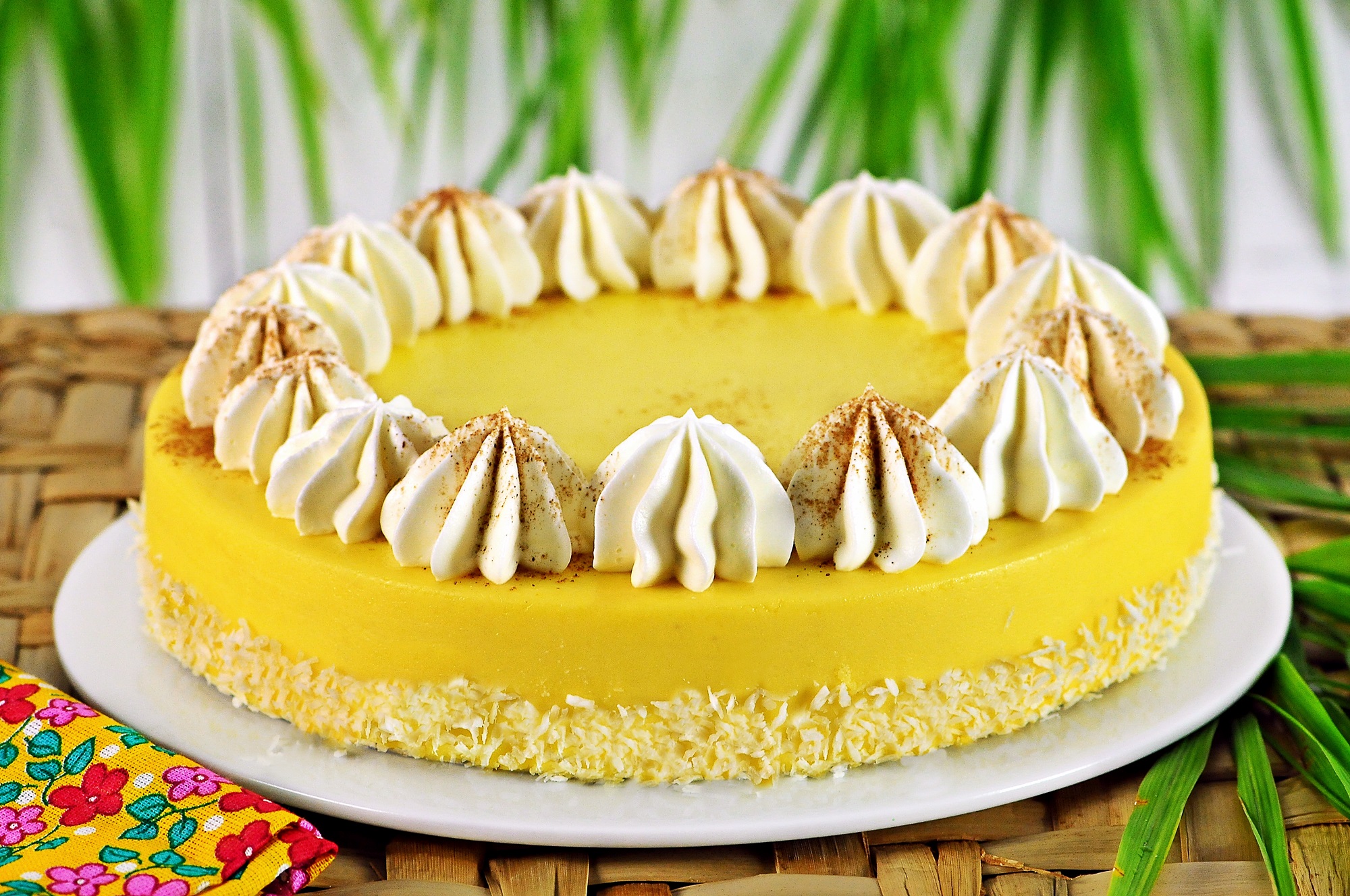 TORTA GELADA DE MILHO VERDE COM COCO - SEM GLÚTEN!
