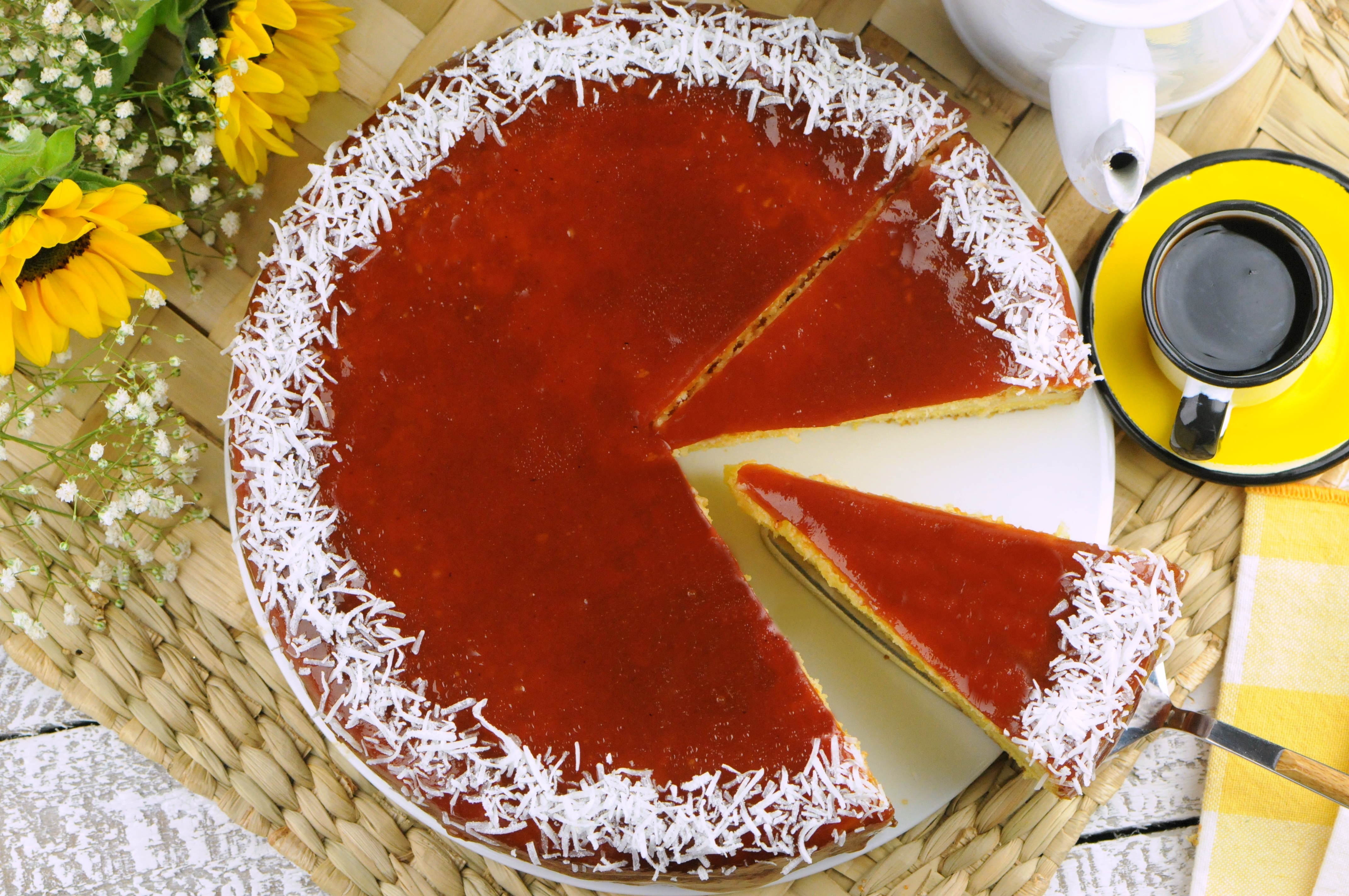 Bolo de fubá cremoso para o café da tarde